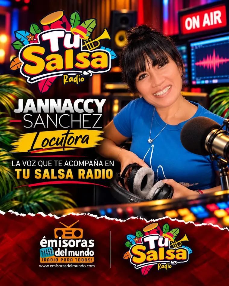 Jannaccy Sánchez Uceda · La voz que te acompaña en Tu Salsa Radio